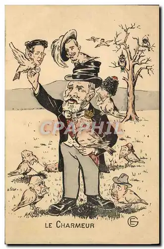 Cartes postales Le charmeur oiseaux