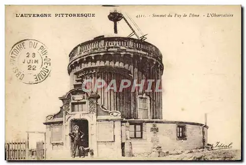 Cartes postales Sommet du Puy de Dome L&#39Observatoire