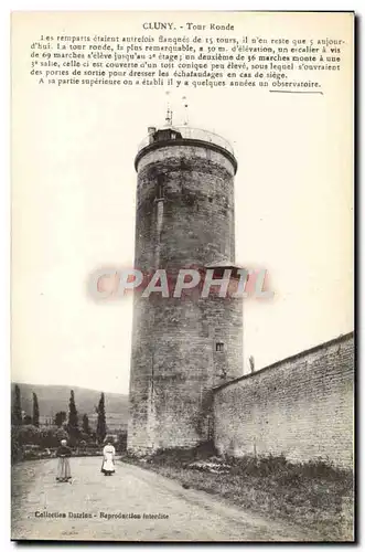 Ansichtskarte AK Cluny Tour Ronde Observatoire