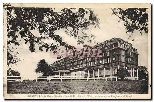 Ansichtskarte AK Deauville La Plage Fleurie New Golf Hotel