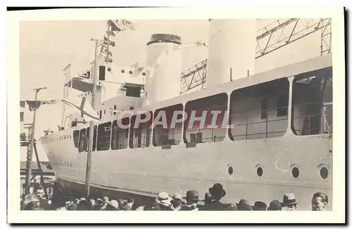 CARTE PHOTO Bateau Paquebot