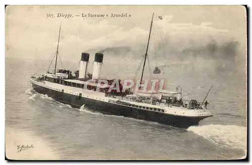 Cartes postales Bateau Dieppe Le Steamer Arundel