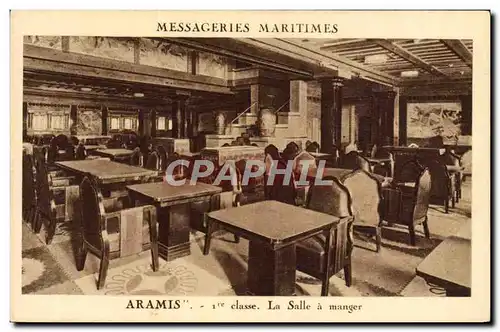 Ansichtskarte AK Bateau Paquebot Messageries Maritimes Aramis 1ere classe La salle a manger