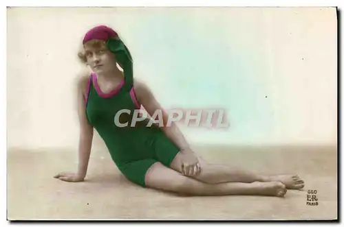 Cartes postales Folklore Maillot de Bains Femme