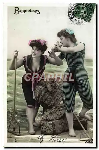 Cartes postales Folklore Maillot de Bains Femme Baigneuses