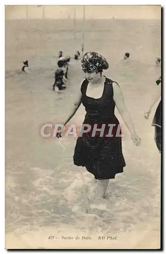 Cartes postales Folklore Maillot de Bains Femme Sortie de bain