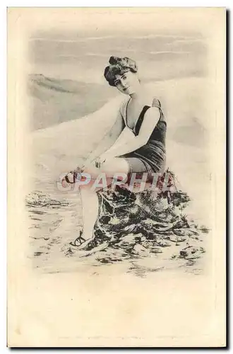 Cartes postales Folklore Maillot de Bains Femme