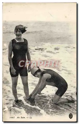 Ansichtskarte AK Folklore Maillot de Bains Femmes Au bain