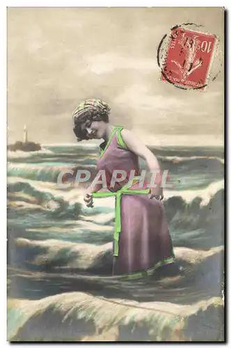 Cartes postales Folklore Maillot de Bains Femme