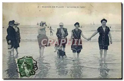 Ansichtskarte AK Folklore Maillot de Bains Femme Scenes de plage La sortie du bain