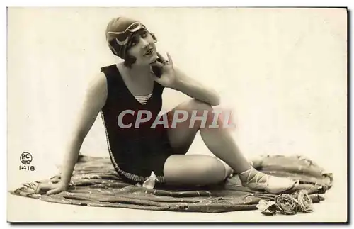 Cartes postales Folklore Maillot de Bains Femme