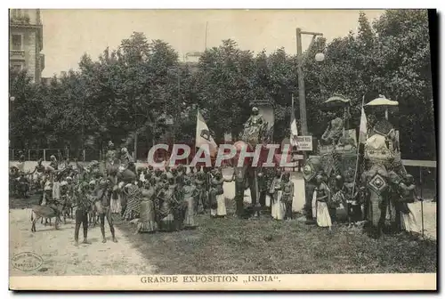 Cartes postales Elephant Grande exposition Inde