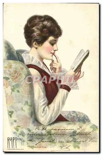 Cartes postales Fantaisie Illustrateur Rappini Femme