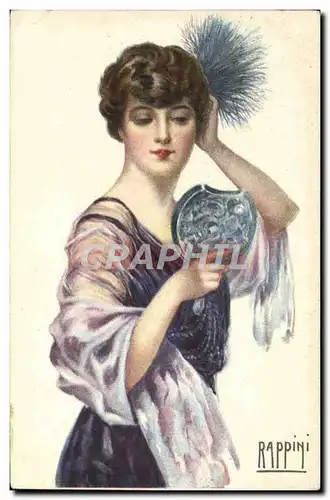 Cartes postales Fantaisie Illustrateur Rappini Femme