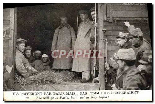 Cartes postales Militaria Prisonniers