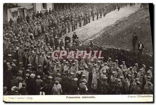 Cartes postales Militaria Prisonniers allemands