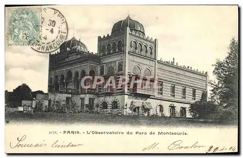 Cartes postales Astronomie Paris L&#39Observatoire du Parc de Montsouris
