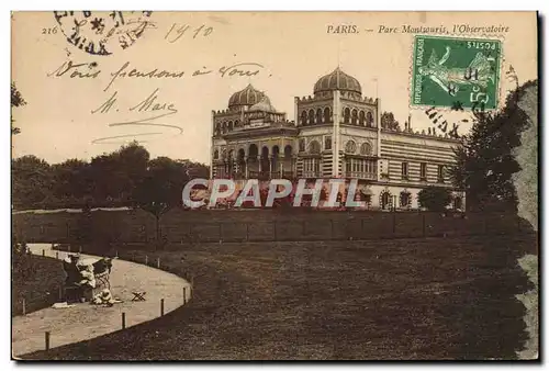 Cartes postales Astronomie Paris Parc Montsouris L&#39Observatoire