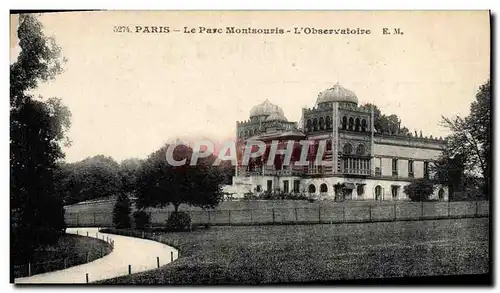 Ansichtskarte AK Astronomie Paris Le parc Montsouris L&#39Observatoire