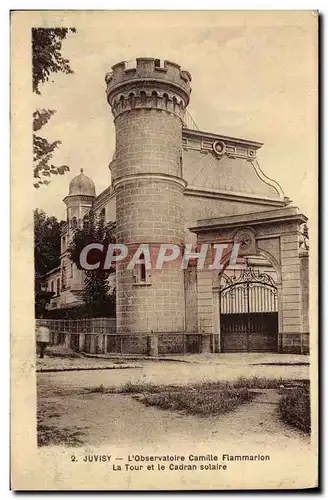 Ansichtskarte AK Astronomie Juvisy L&#39Observatoire Camille Flammarion La tour et le cadran solaire