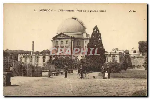 Cartes postales Astronomie Meudon L&#39Observatoire Vue de la grande facade