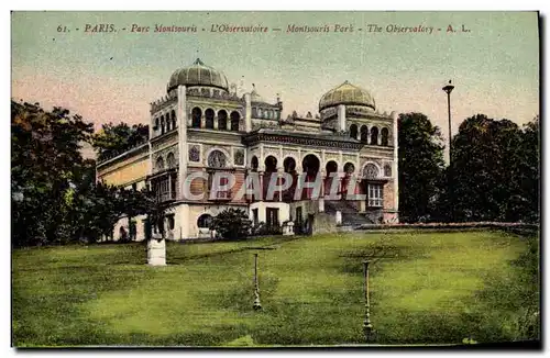 Ansichtskarte AK Astronomie Paris Parc Montsouris Observatoire