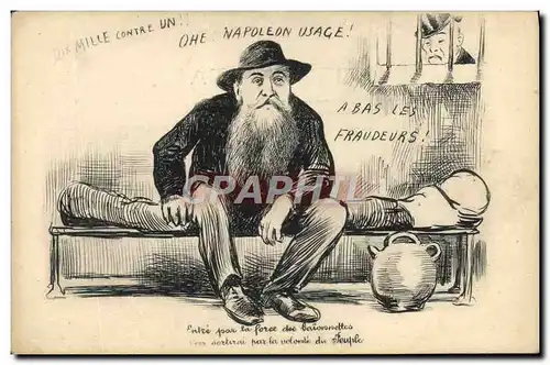 Cartes postales Politique Satirique Napoleon