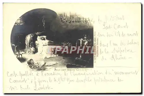 Cartes postales Politique Satirique Portrait par Henry Cond Amin