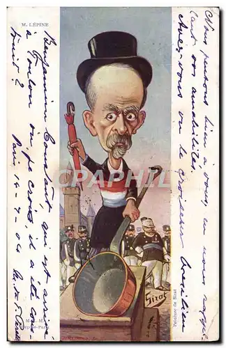 Cartes postales Politique Satirique Lepine Sirat