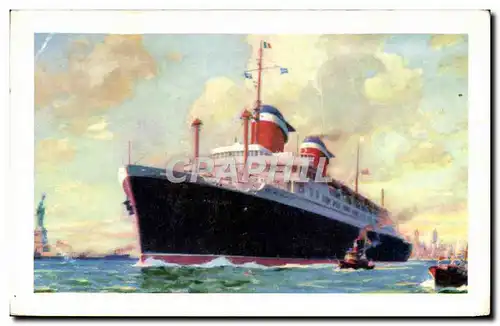 Cartes postales Bateau Paquebot SS America