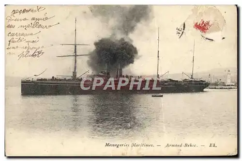 Cartes postales Bateau Paquebot Messageries Maritimes Armand Behic