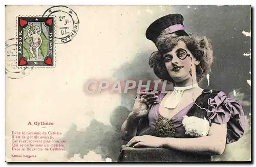 Cartes postales Fantaisie Femme A Cythere Amour Jeunesse Carte Coeur