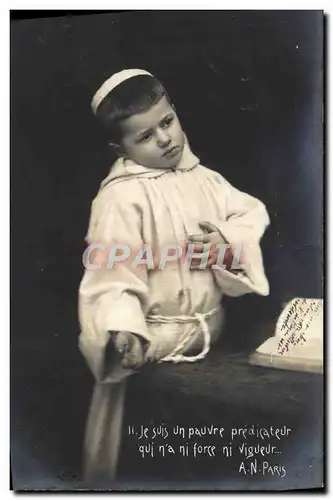 Cartes postales Fantaisie Enfant Moine