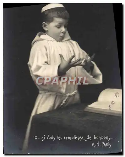 Cartes postales Fantaisie Enfant Moine