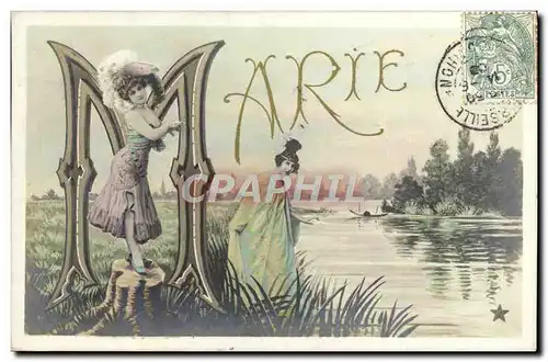 Cartes postales Fantaisie Prenom Marie