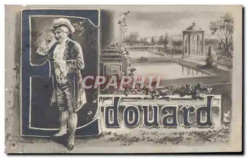 Cartes postales Fantaisie Prenom Edouard