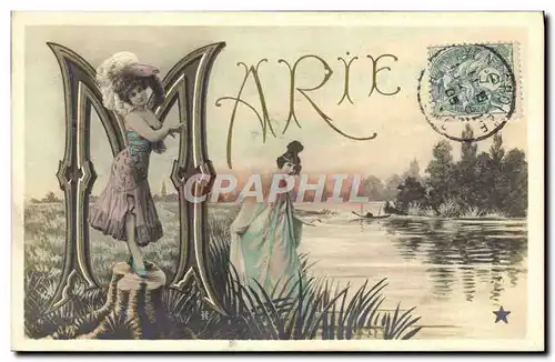 Cartes postales Fantaisie Prenom Marie