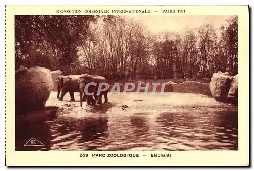 Ansichtskarte AK Elephant Paris Exposition coloniale internationale Paris 1931 Elephants