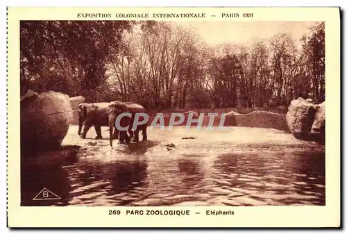 Cartes postales Elephant Paris Exposition coloniale internationale Paris 1931 Elephants