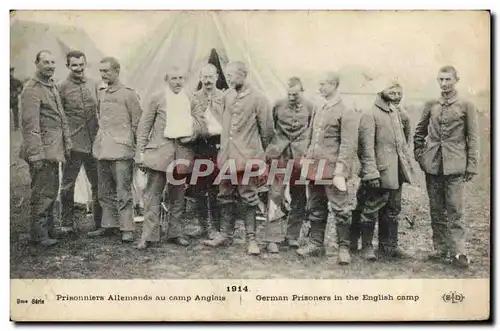 Ansichtskarte AK Militaria Prisonniers Allemands au camp anglais