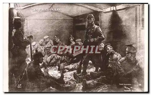 Cartes postales Militaria Les Prisonniers