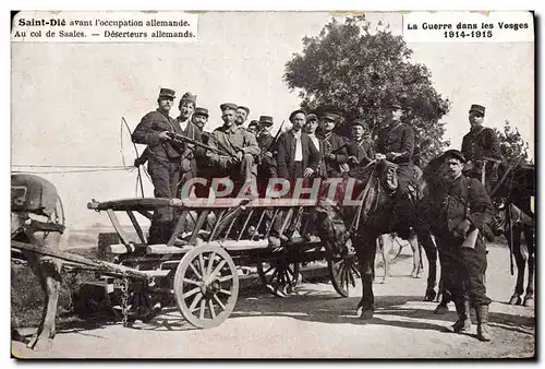 Ansichtskarte AK Militaria Saint-Die avant l&#39occupation allemande Au col de Saales Deserteurs allemands