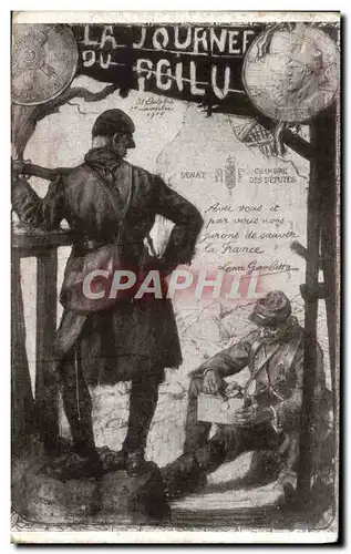 Cartes postales Militaria Journee du Poilu 1915