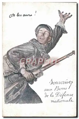 Cartes postales Militaria Bons de Souscription Nationale