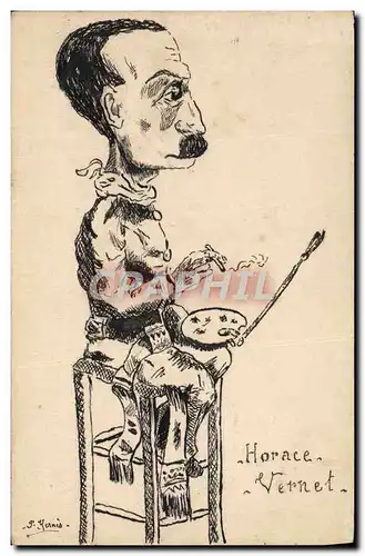 Cartes postales Politique Satirique Horace Vernet
