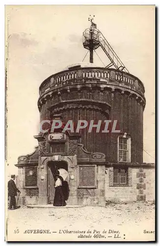 Ansichtskarte AK Astronomie Auvergne L&#39Observatoire du Puy de Dome