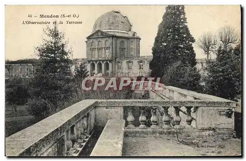 Cartes postales Astronomie Meudon L&#39Observatoire et la terrasse
