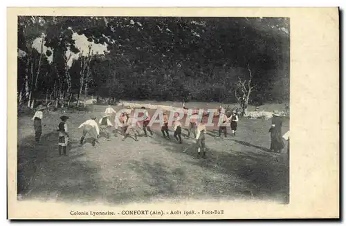 Ansichtskarte AK Football Colonie lyonnaise Confort Aout 1908 Football