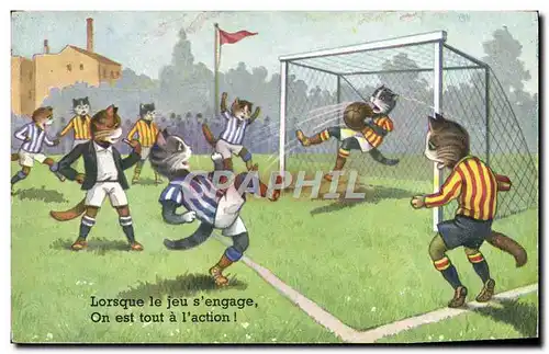 Cartes postales Football Illustrateur Jean Chaperon