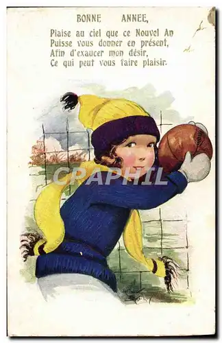 Ansichtskarte AK Football Enfant Gardien de but